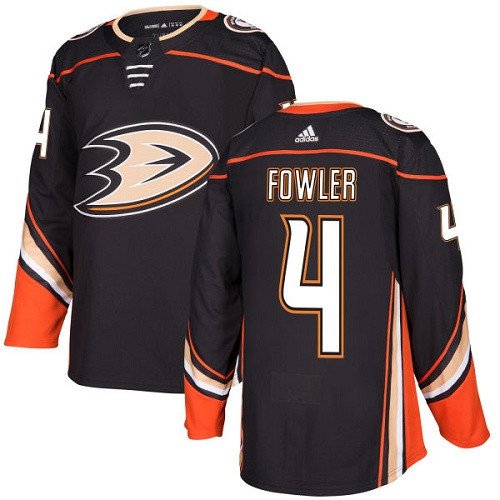 Anaheim Ducks #4 Cam Fowler Authentic Black Home Jersey