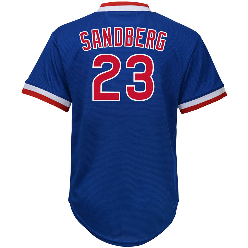 Youth Chicago Cubs Ryne Sandberg Road Cooperstown Collection Player Jersey - Royal